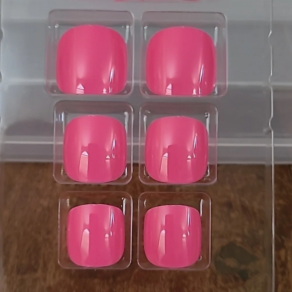 2/$16 Pink Press On Toenails